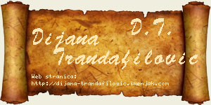 Dijana Trandafilović vizit kartica